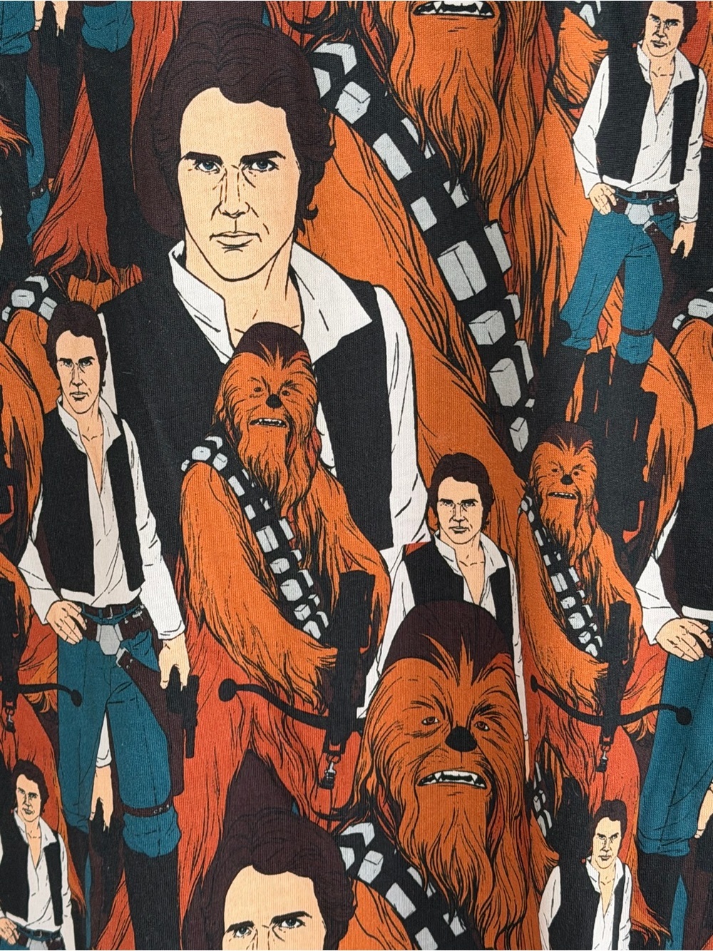 Cakeworthy Star Wars Han Solo Chewbacca Graphic T-Shirt Small S - Picture 2 of 8